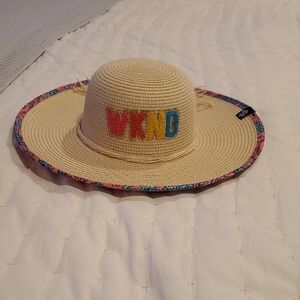 NWOT Simply Southern WKND Straw Hat with Colorful Trim